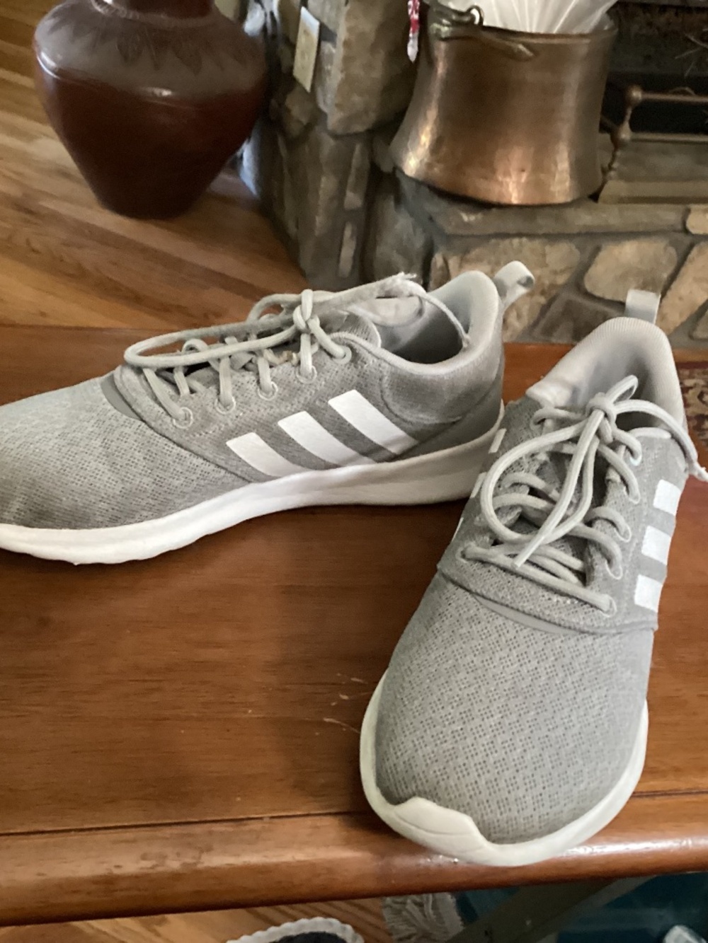 Gray Adidas Sneakers, size 8 women’s